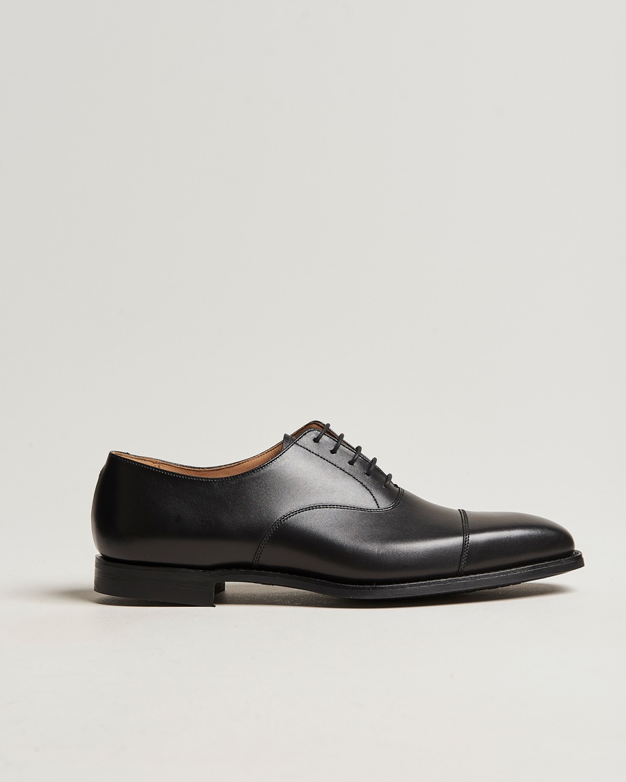 Crockett & Jones Hallam Oxford City Sole E Black Calf – Sort