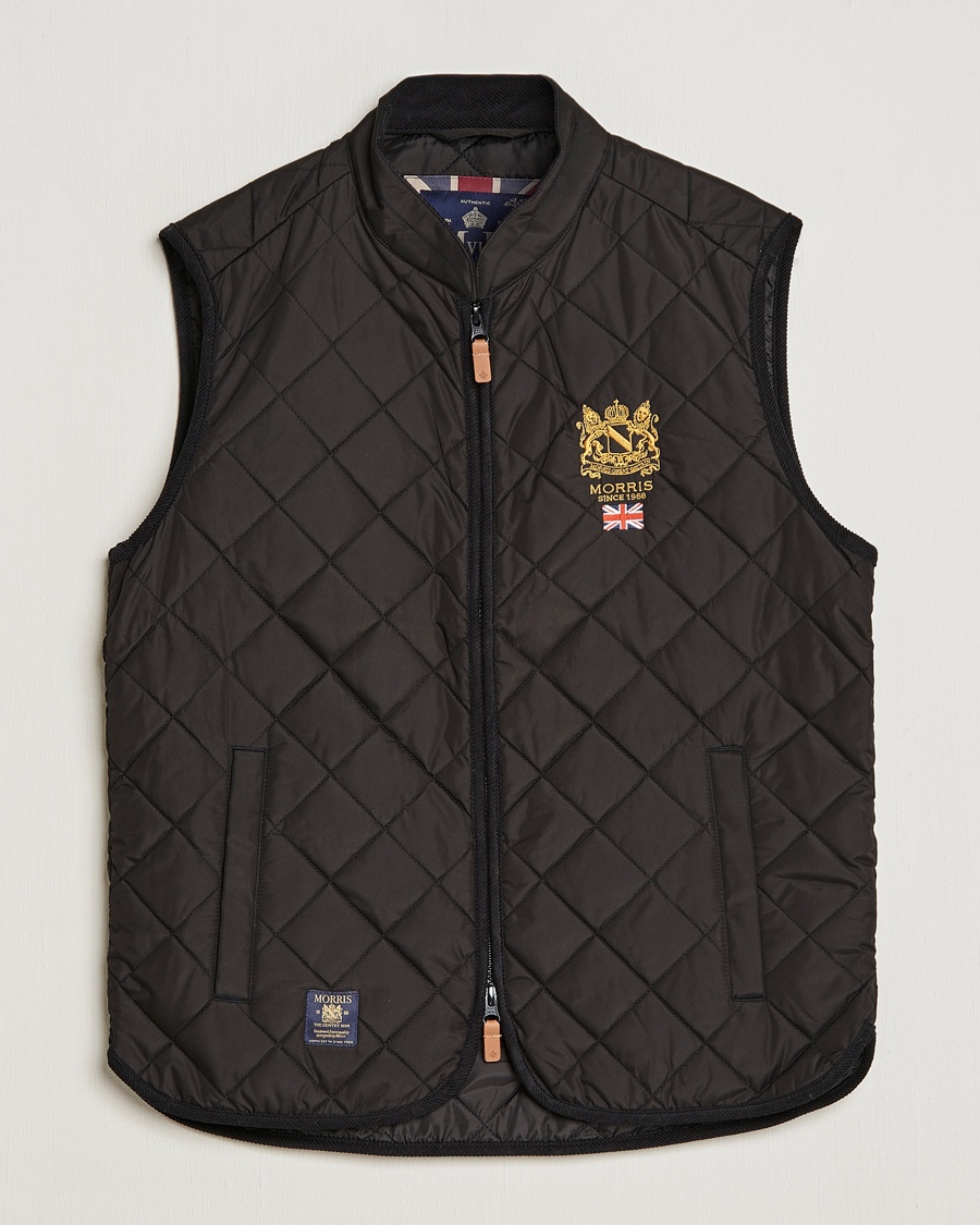 Morris Trenton Quilted Vest Black – Sort