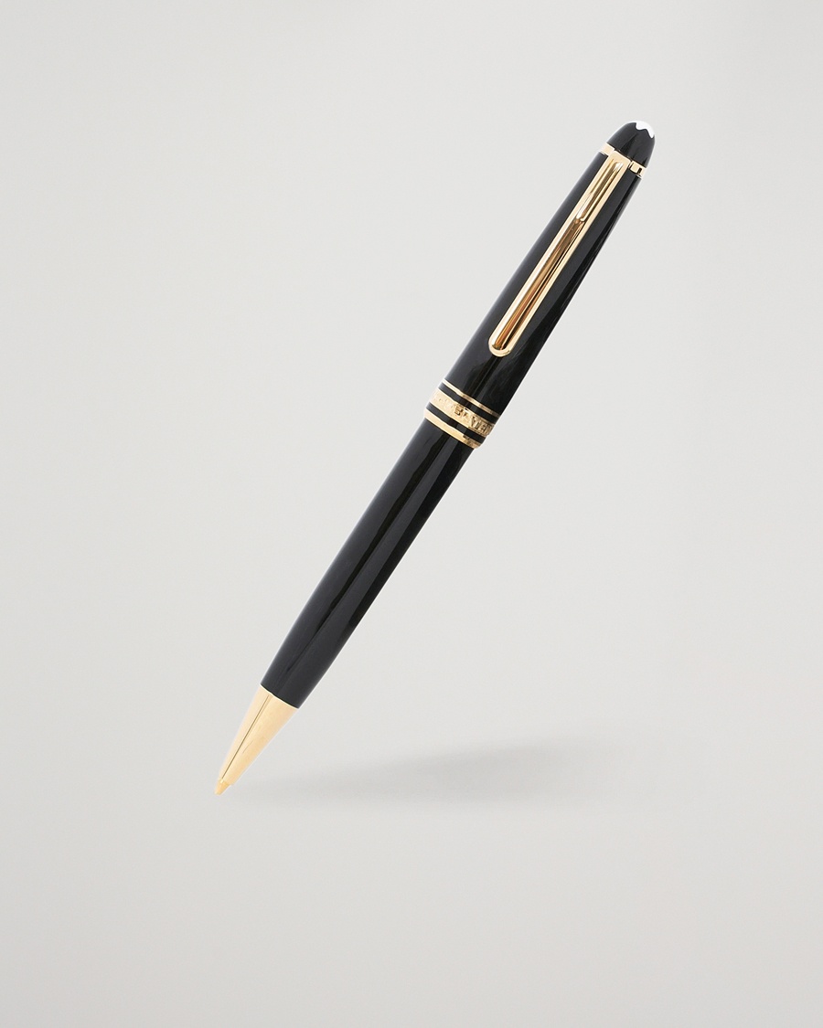 Montblanc 165 Meisterstück Mechanical Coated Classique Pencil Yellow Gold – Sort