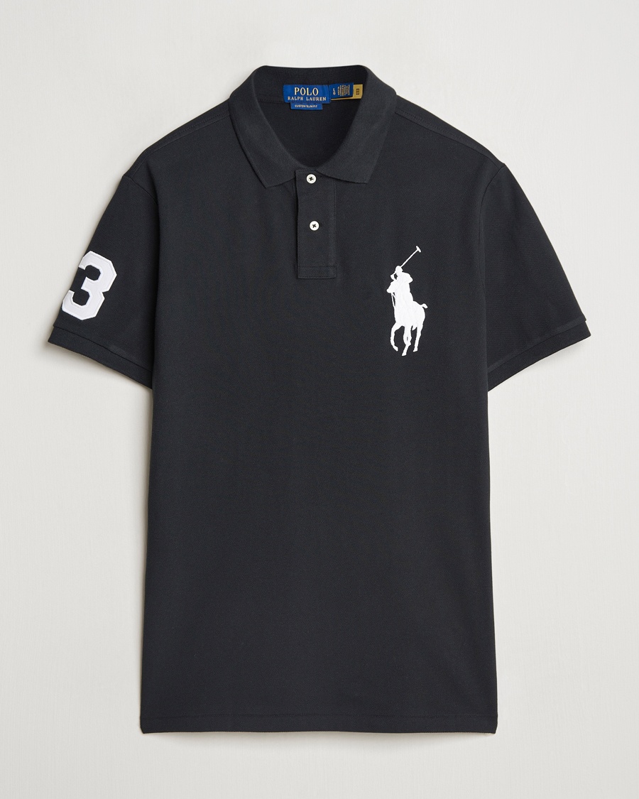 Polo Ralph Lauren Custom Fit Big Pony Polo Polo Black – Sort