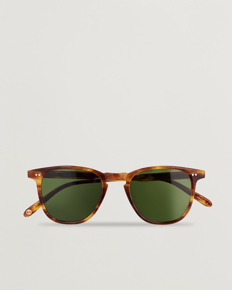 Garrett Leight Brooks 47 Sunglasses Pinewood/Pure Green Billede af Garrett Leight Brooks 47 Sunglasses Pinewood/Pure Green