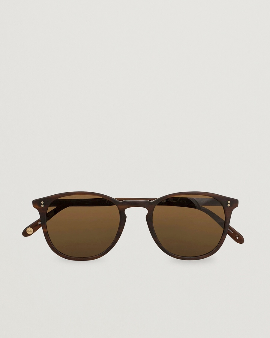 Garrett Leight Kinney 49 Sunglasses Matte Brandy Tortoise/Brown Polari Billede af Garrett Leight Kinney 49 Sunglasses Matte Brandy Tortoise/Brown Polari