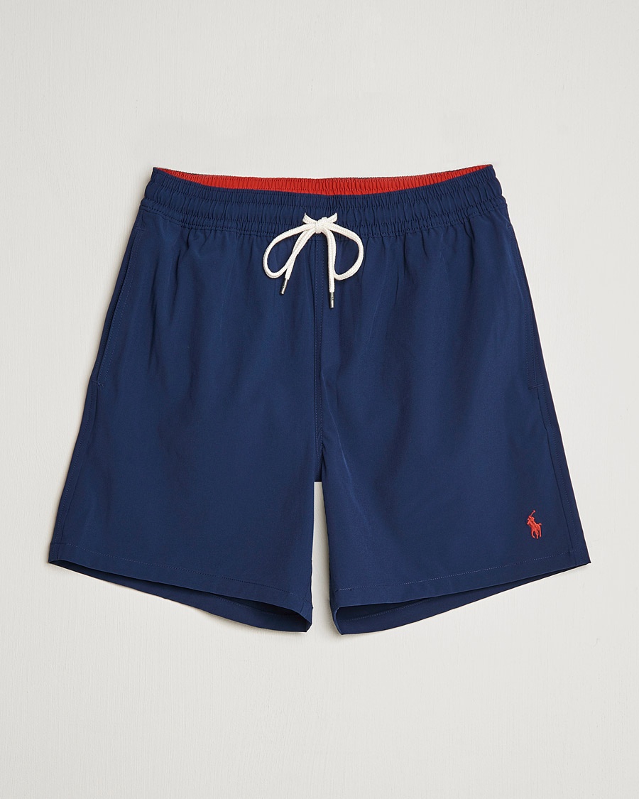 Polo Ralph Lauren Traveler Boxer Swimshorts Newport Navy – Blå