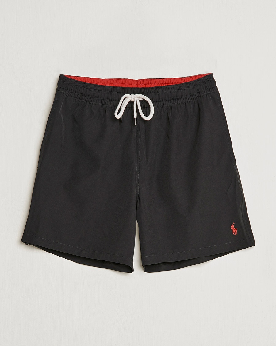 Polo Ralph Lauren Traveler Boxer Swim Shorts Polo Black – Sort