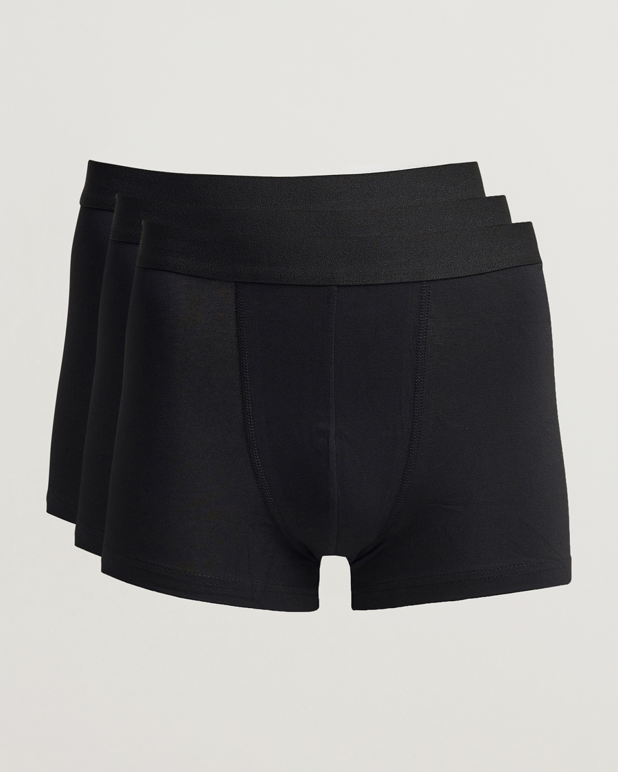 Bread & Boxers 3-Pack Boxer Brief Black – Sort