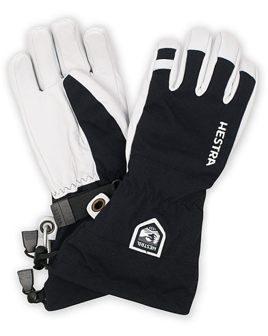  Army Leather Heli Ski Glove Black/White