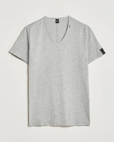 Herre | Kortærmede t-shirts | Replay | V-Neck Tee Grey