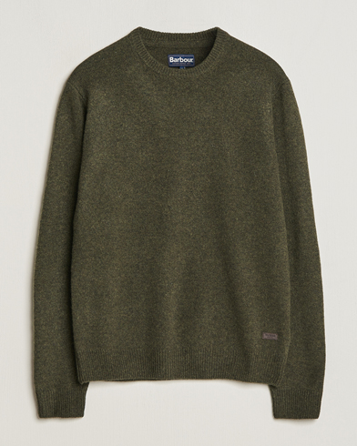 Herre | Pullovers med rund hals | Barbour Lifestyle | Patch Crew Willow Green