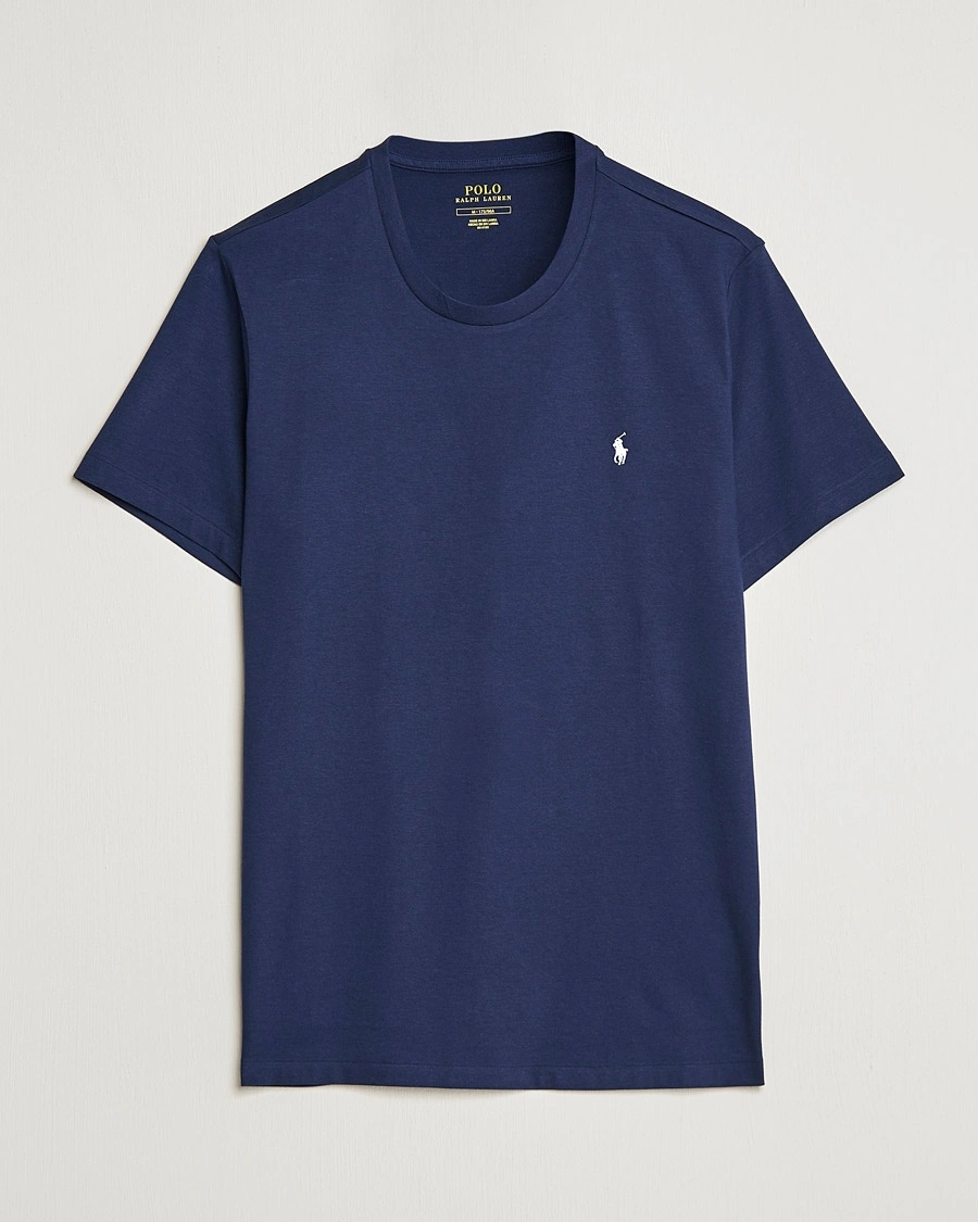 Polo Ralph Lauren Liquid Cotton Crew Neck T-Shirt Cruise Navy – Blå