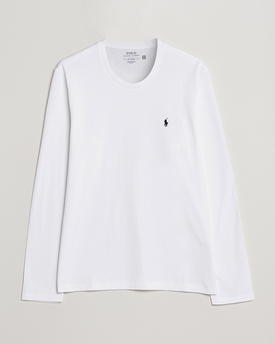 Polo Ralph Lauren Liquid Cotton Long Sleeve Crew Neck Tee White – Hvid