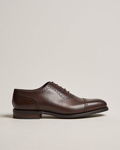 Herre | Håndlavede sko | Loake 1880 | Fleet Brogue Shadow Sole Dark Brown Calf