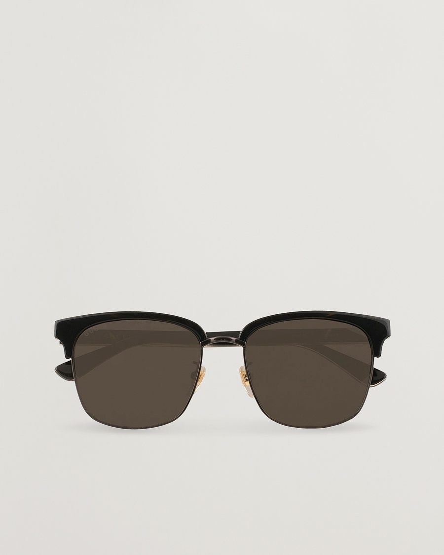 Gucci GG0382S Sunglasses Black/Grey – Grå