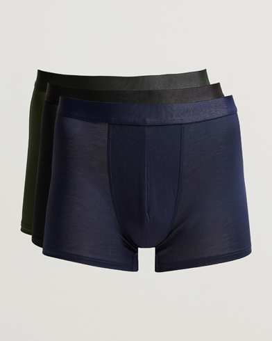Herre | New Nordics | CDLP | 3-Pack Boxer Briefs Black/Army Green/Navy
