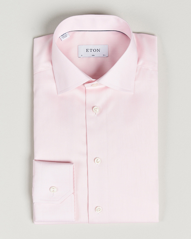 Herre | Businesskjorter | Eton | Slim Fit Signature Twill Shirt Pink