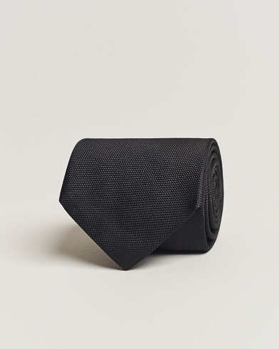 Herre | Eton | Eton | Silk Basket Weave Tie Faded Black