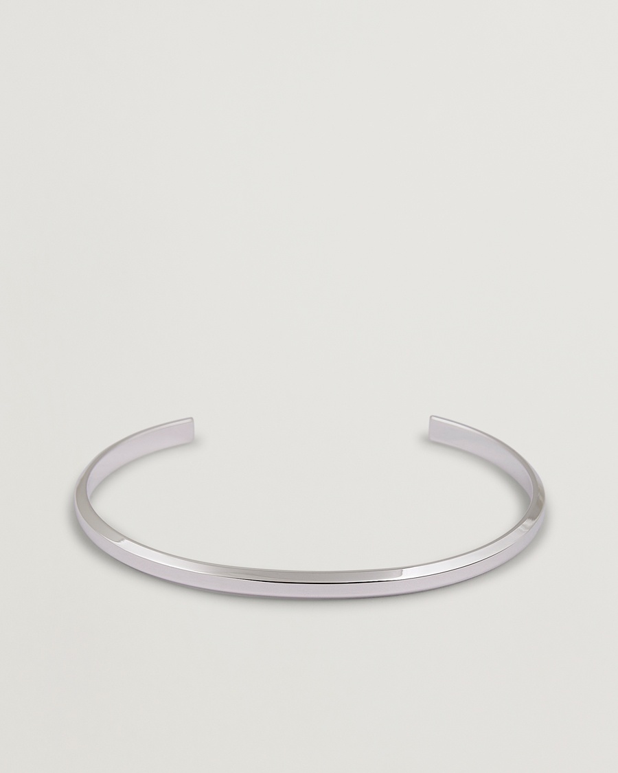 Skultuna Icon Cuff Thin Polished Steel – Sølv
