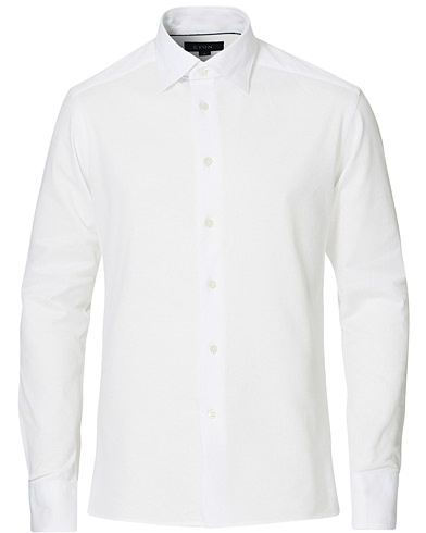 Poloskjorte |  Slim Fit Jersey Button Under Shirt White