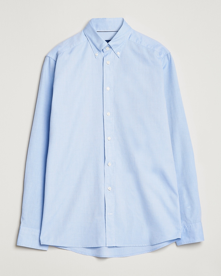 Eton Slim Fit Royal Oxford Button Down Light Blue – Blå