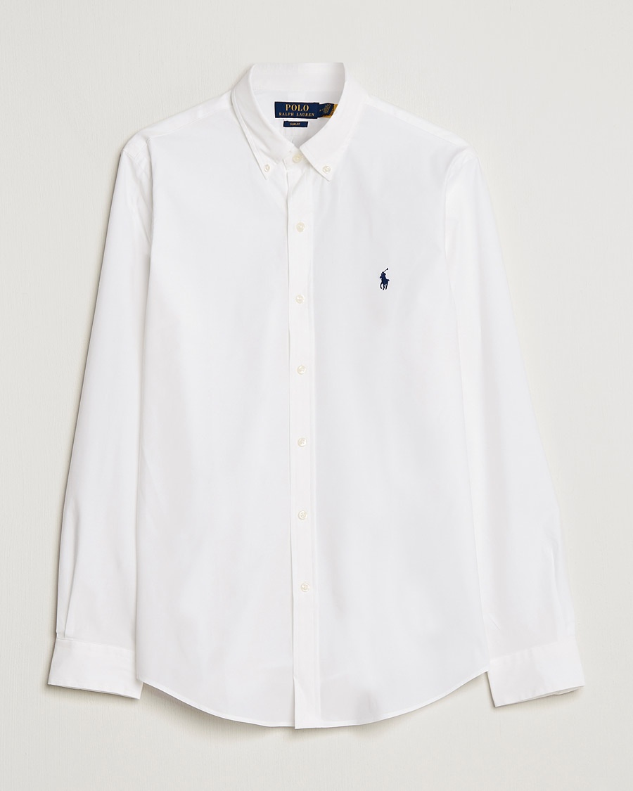 Polo Ralph Lauren Slim Fit Shirt Poplin White Billede af Polo Ralph Lauren Slim Fit Shirt Poplin White