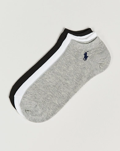 Herre | Polo Ralph Lauren | Polo Ralph Lauren | 3-Pack Ghost Sock Black/White/Grey