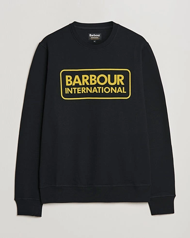 Herre | Trøjer | Barbour International | Large Logo Sweatshirt Black