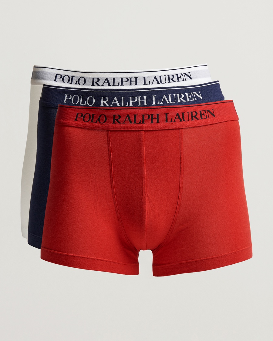Polo Ralph Lauren 3-Pack Trunk Red/White/Navy – Blå