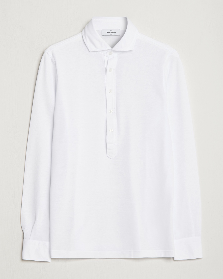 Gran Sasso Popover Shirt White – Hvid
