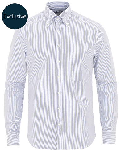  Slimline Striped Oxford Shirt Blue/White