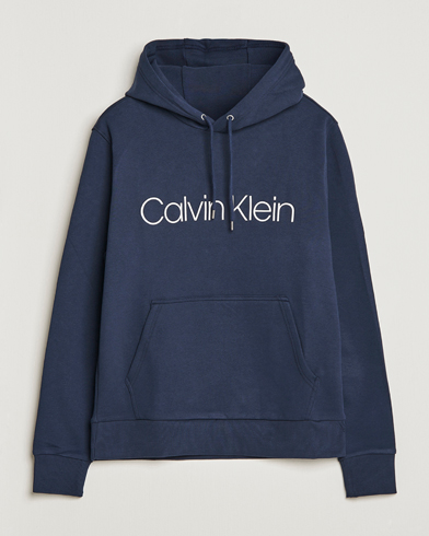 Herre | Calvin Klein | Calvin Klein | Front Logo Hoodie Navy