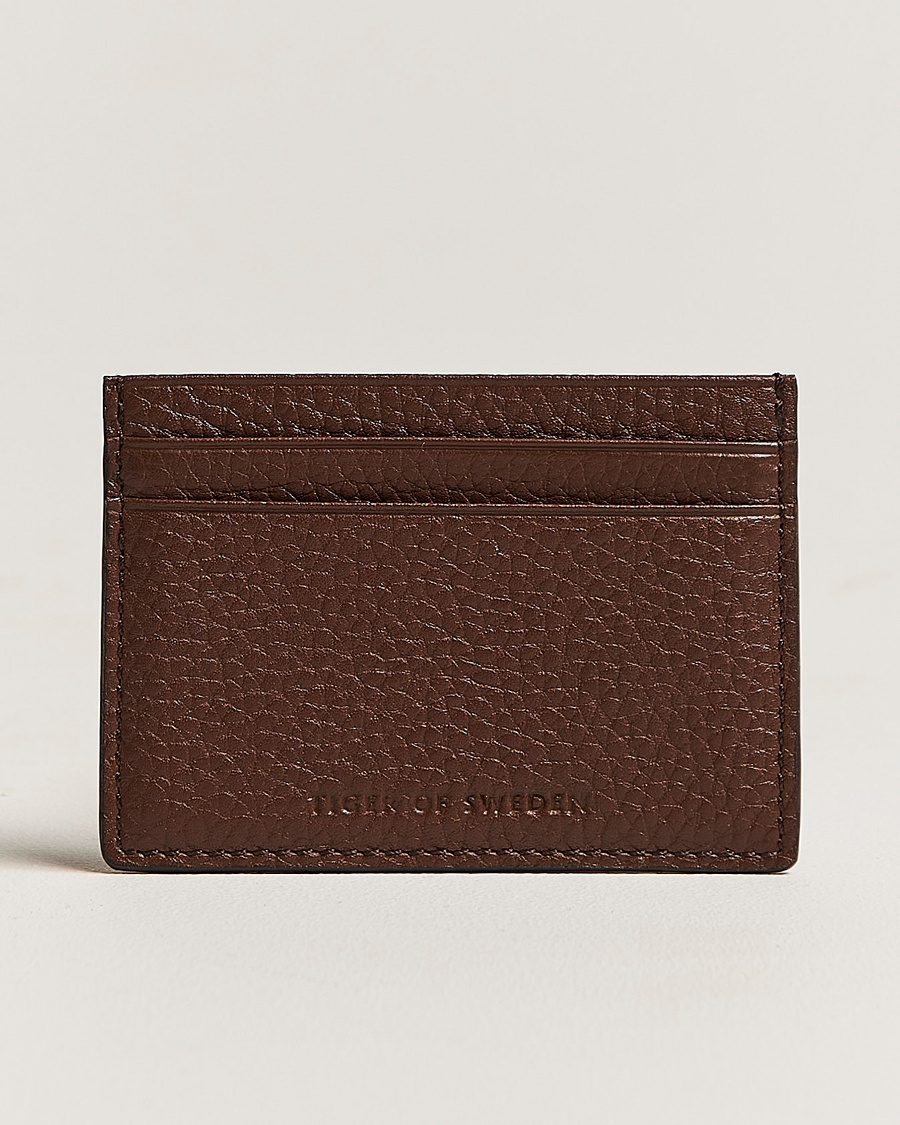 Herre |  | Tiger of Sweden | Wake Grained Leather Cardholder Brown