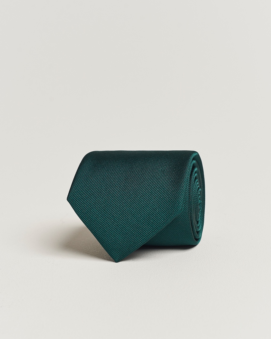 Amanda Christensen Plain Classic Tie 8 cm Dark Green – Grøn