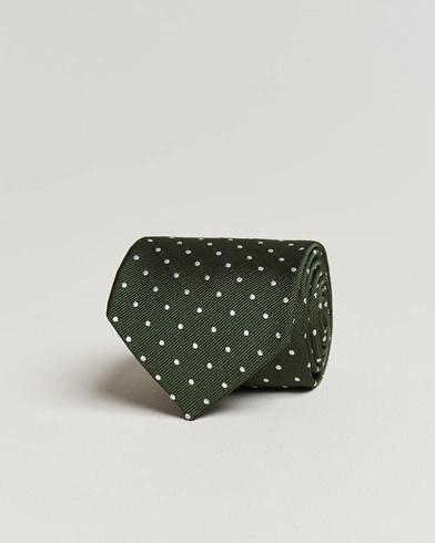 Herre | Festive | Amanda Christensen | Dot Classic Tie 8 cm Green/White