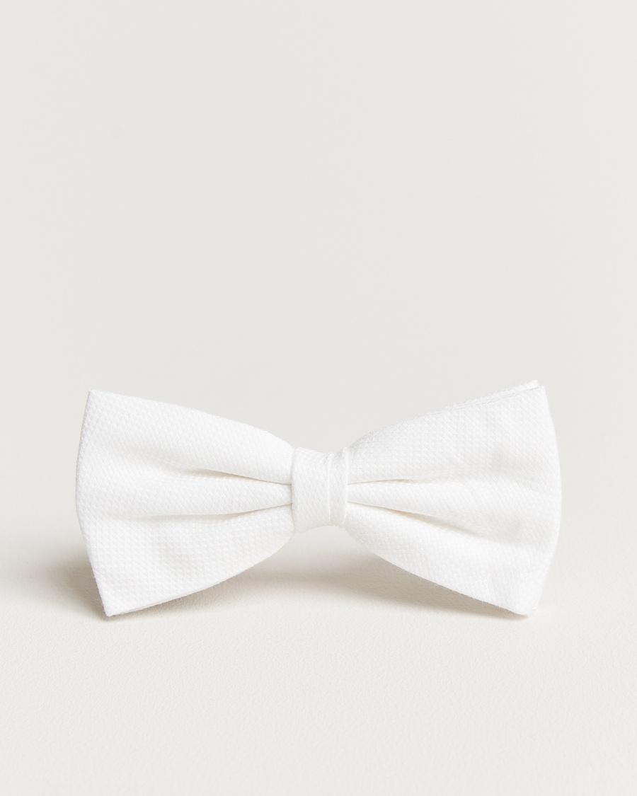 Amanda Christensen Cotton Pique Pre Tie White – Hvid