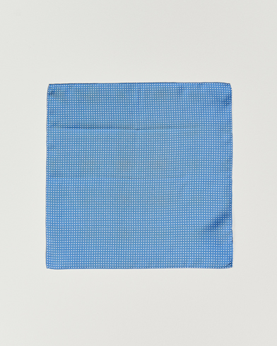 Herre | Lommeklude | Amanda Christensen | Handkerchief Dot Silk Sky Blue