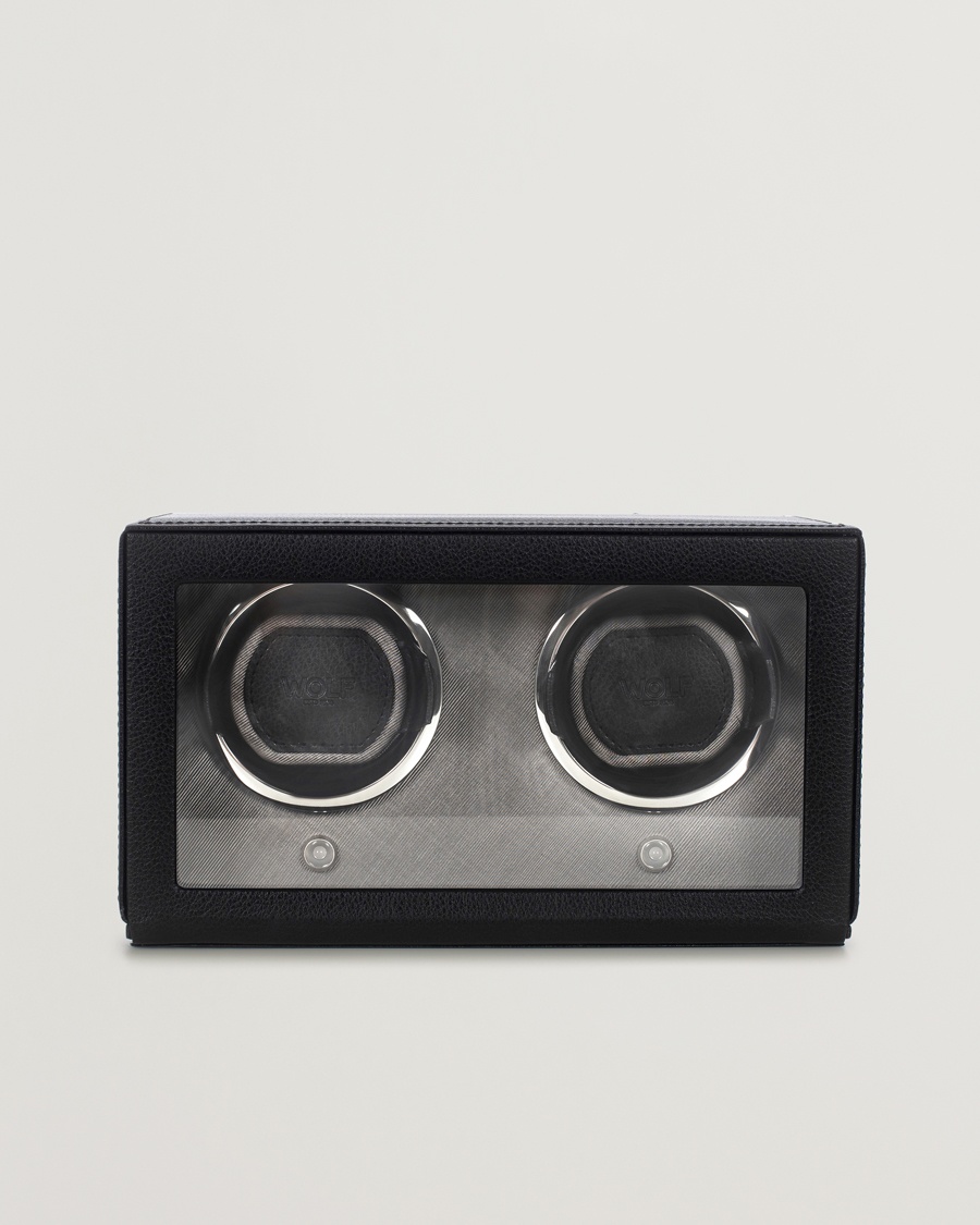 WOLF Cub Double Winder With Cover Black – Sort