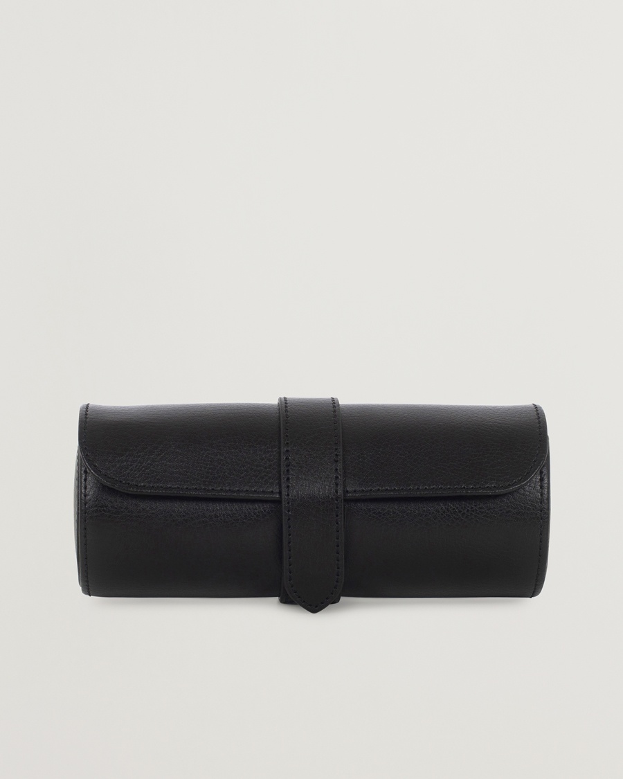 WOLF Blake Triple Watch Roll Black/Grey – Sort