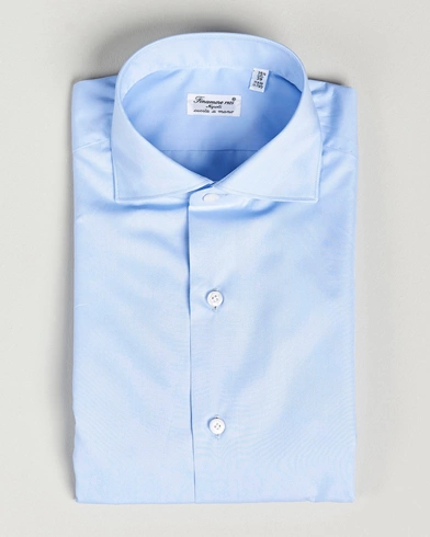 Herre | Businessskjorter | Finamore Napoli | Milano Slim Fit Classic Shirt Light Blue
