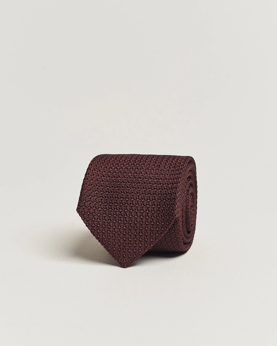 Herre | | Amanda Christensen | Silk Grenadine 8 cm Tie Wine