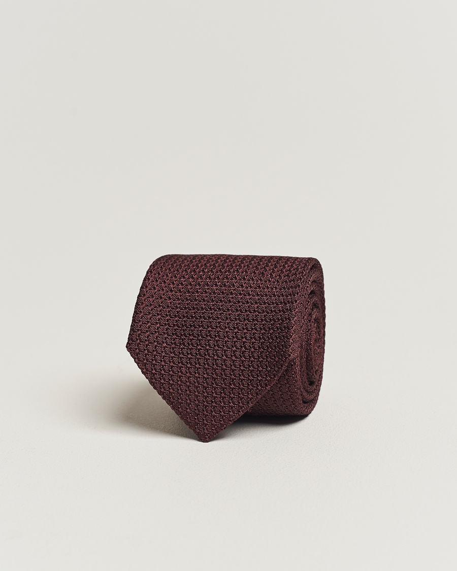 Amanda Christensen Silk Grenadine 8 cm Tie Wine – Rød