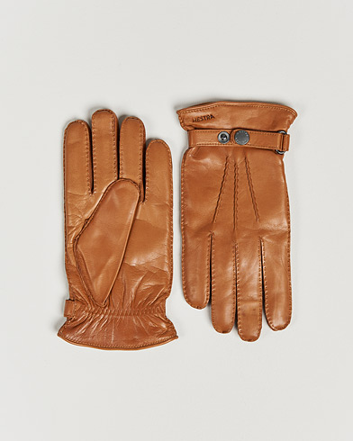 Herre | Handsker | Hestra | Jake Wool Lined Buckle Glove Cognac