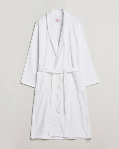 Herre | Loungewear | Derek Rose | Cotton Velour Gown White