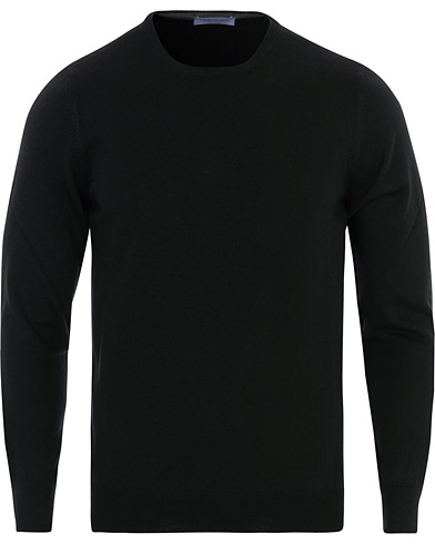  Merino Fashion Fit Crew Neck Pullover Black