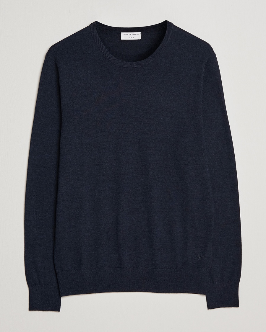Tiger of Sweden Nichols Crew Neck Pullover Navy – Blå