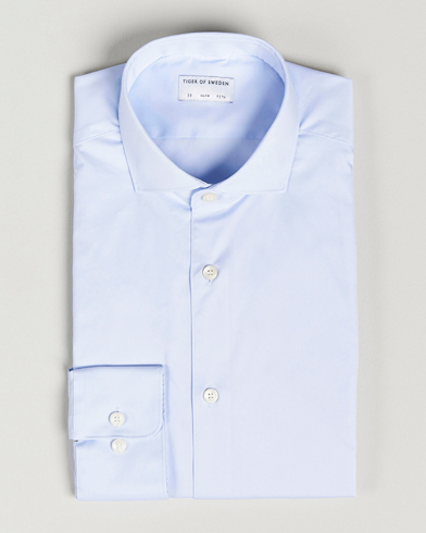 Herre | Business & Beyond | Tiger of Sweden | Farell 5 Stretch Shirt Light Blue