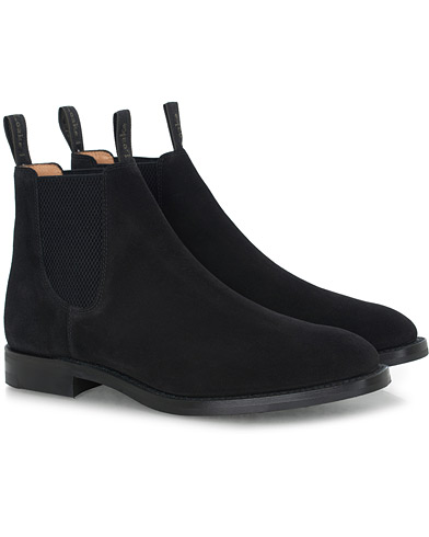  Chatsworth Chelsea Boot Black Suede
