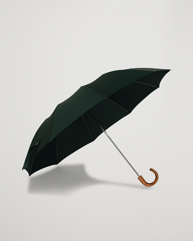 Herre | Gå regnen i møde med stil | Fox Umbrellas | Telescopic Umbrella  Racing Green