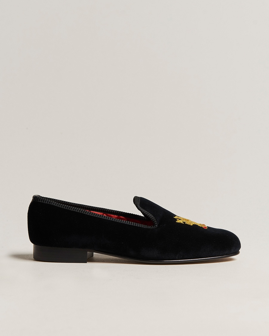 Herre | | Bowhill & Elliott | Albert Rampant Lion Pumps Black