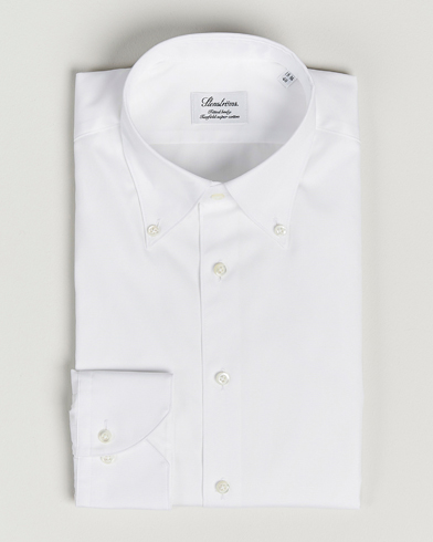 Herre | Business & Beyond | Stenströms | Fitted Body Button Down Shirt White