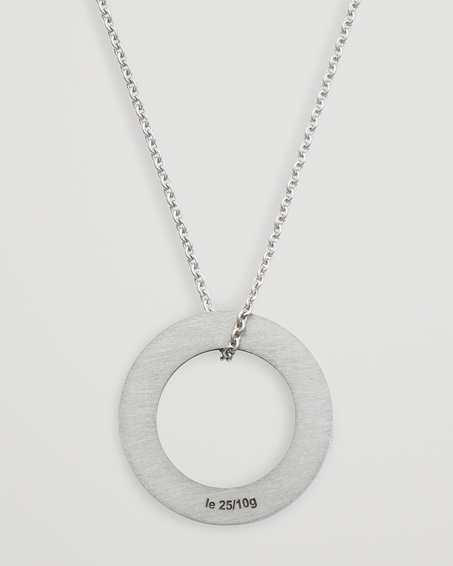 Herre | Snart på lager | LE GRAMME | Circle Necklace Le 2.5 Sterling Silver