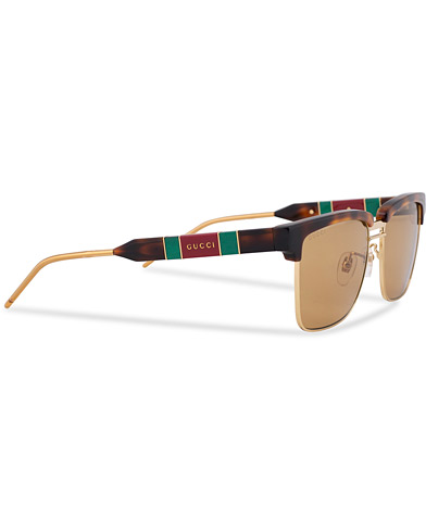 Herre | Pilotsolbriller | Gucci | GG0603S Sunglasses Havana/Brown